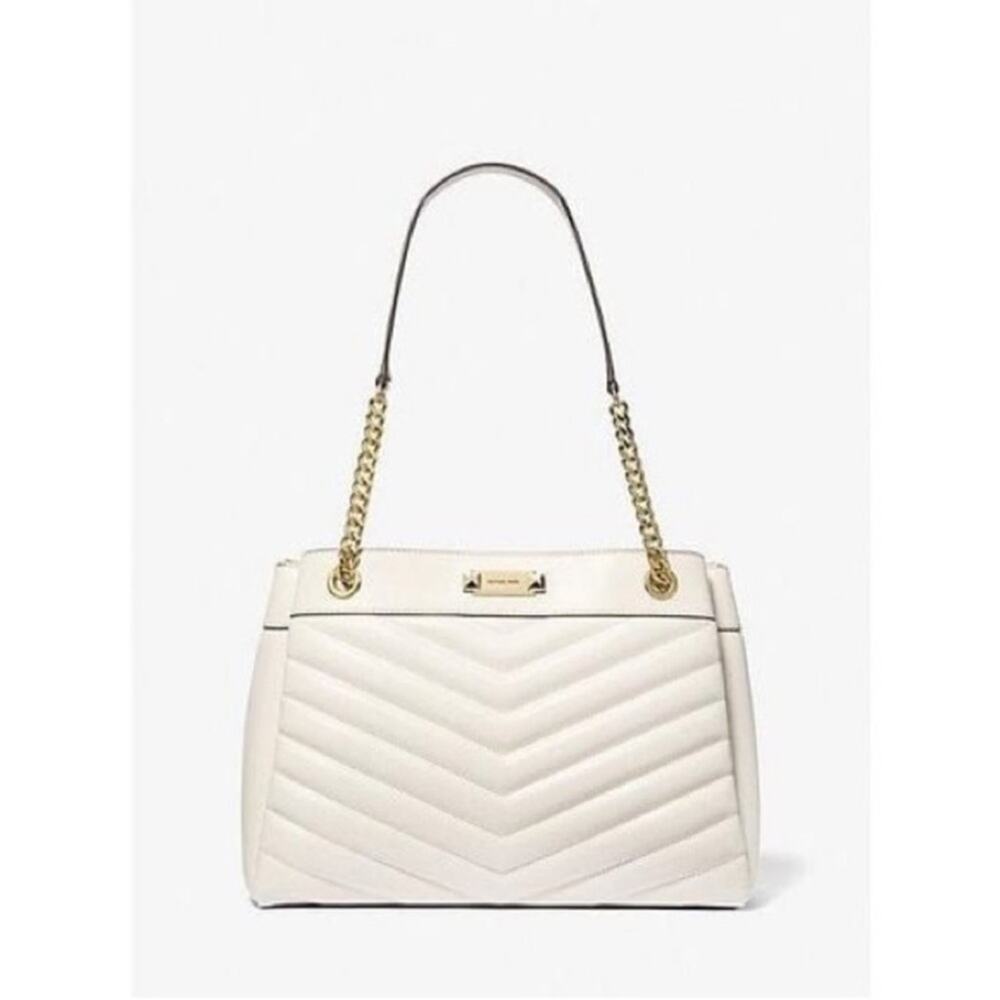 MICHAEL MICHAEL KORS Whitney Genuine Leather Chain Shoulder Tote Bag